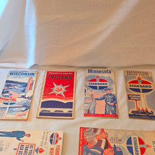 Standard Oil Vintage Road Maps - WI, IN, MN, Northeastern US