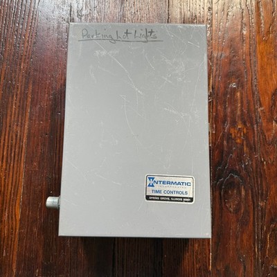 Intermatic T7401B Time Switch 7-Day 4-Pole 120V Gray Metal Box 40A Industrial