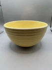McCoy USA 7" Yellow Speckle Mixing Bowl Ribbed Beehive Ringware Stoneware Vintag