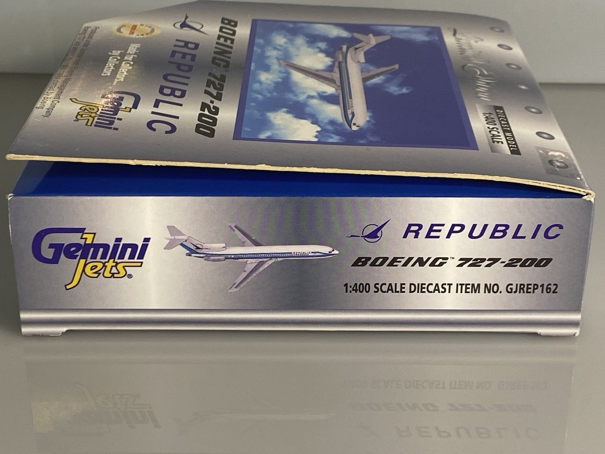 Gemini200 ジェミニジェット ボーイング 727-200 ダイキャスト 2001 Gemini Jets 1/400 Boeing 727-200 Republic Air Limited