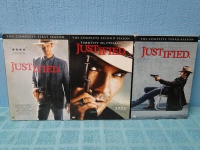 Justified Complete First Second & Third Season 9 Disc Set DVD XTRADVDs SHIP FREE