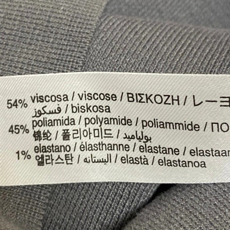 Camiseta sin mangas Suéter Zara Gris Tejido Sin Mangas Espalda Corredora Cuello Alto Elastizado Corto S Foto 4 de 4