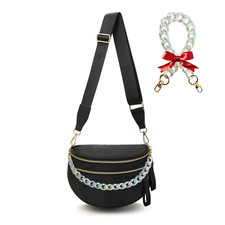 Checkered Crossbody Bum Bags for Women, Spacious Nylon Sling Bag Fanny Pack W...