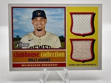 2025 Topps Heritage - Willy Adames Dual Relic Clubhouse Collection #CCSDR-WA