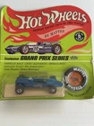 VINTAGE HOT WHEELS REDLINE GRAND PRIX SERIES BLUE LOTUS TURBINE -MOC-UNPUNCHED!