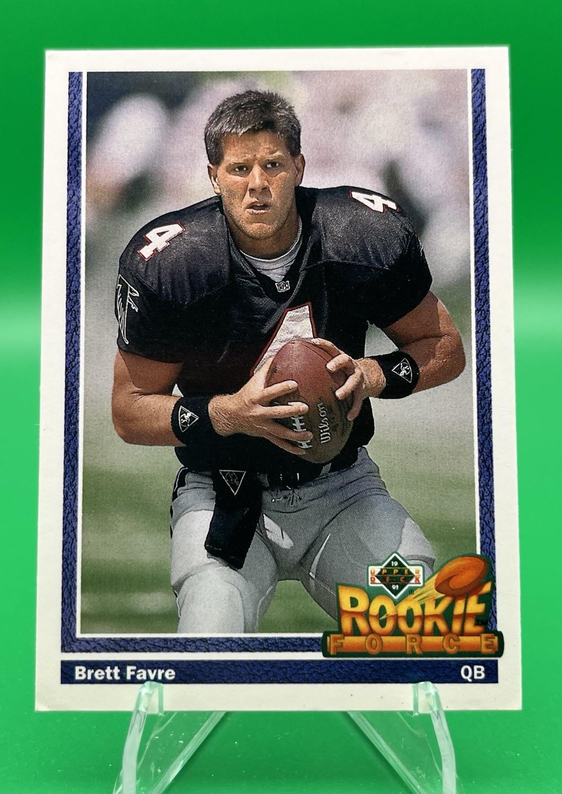 Brett Favre 1991 Upper Deck #647 RC Rookie Force Atlanta Falcons HOF