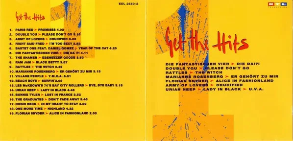 CD Paris Red, The Shamen, Double You, a.o. Get The Hits 1 NEW OVP Edelton - Bild 1 von 1