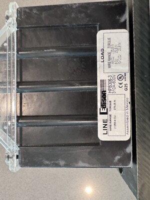 HPB03-6 Distribution Block 310A 3-Pole.  Line Side 350MCM to 4AWG Load 4-12AWG
