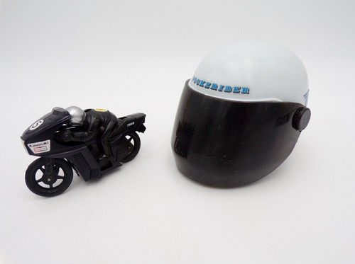 Vintage 80's Bandai Japan Pocket Rider Friction Kawasaki Motorcycle NOS Helmet 2 - Picture 3 of 5