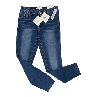 $90 ELLEN TRACY SERENE CLASSIC MID RISE SKINNY JEANS Womens Sz