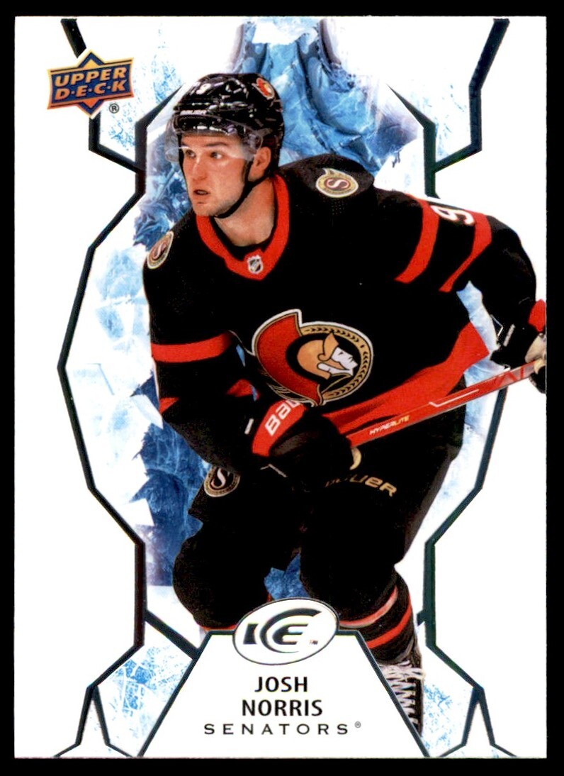 Josh Norris 2021-22 Upper Deck Ice #67 Ottawa Senators | eBay
