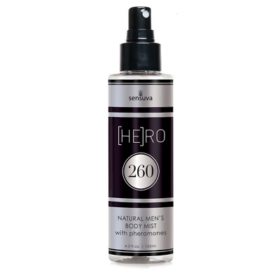 MEN'S BODY MIST SPLASH WITH PHEROMONES, HERO 260,