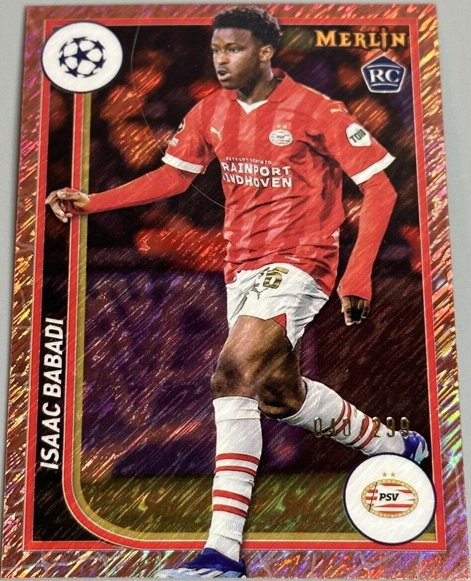 2023-24 Topps Merlin Uefa Club Competitions - Isaac Babadi #100 Rose ...