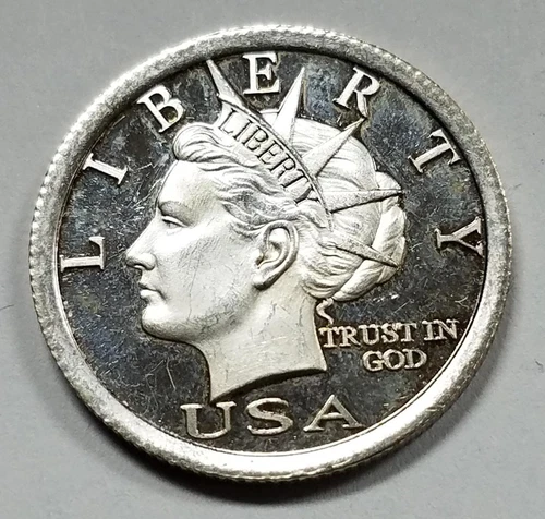 2006 American Liberty Dollar $5 | .999 Silver 1/4 oz Coin | Proof