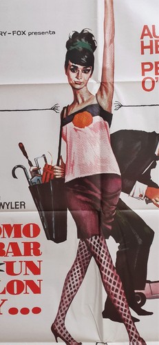 How to Steal a Million ORIGINAL Spain '77 POSTER Audrey Hepburn MAC stylish art - Imagen 2 de 5