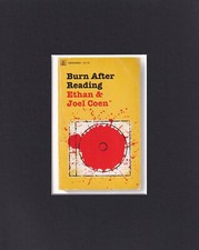 8X10" Matted Print Picture Film Art: Burn After Reading, Ethan & Joel Coen