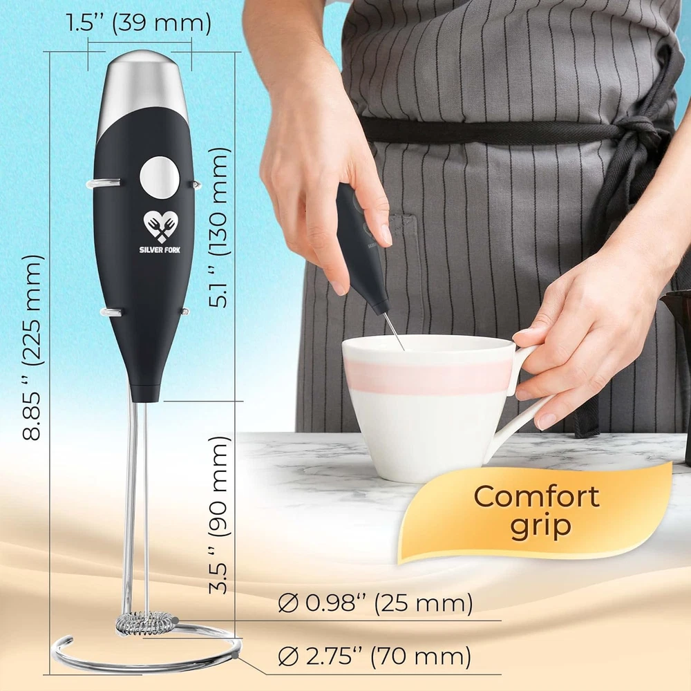 Milk Frother Handheld Battery Operated Foam Maker Electric Wand Mini Drink Mixer Milk Frother Handheld Battery Operated Foam Maker Electric Wand Mini Drink Mixer