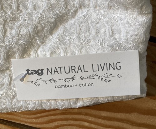 tag NWT 6 pack taana waffle weave dish towel One size Natural Sf - Afbeelding 3 van 8