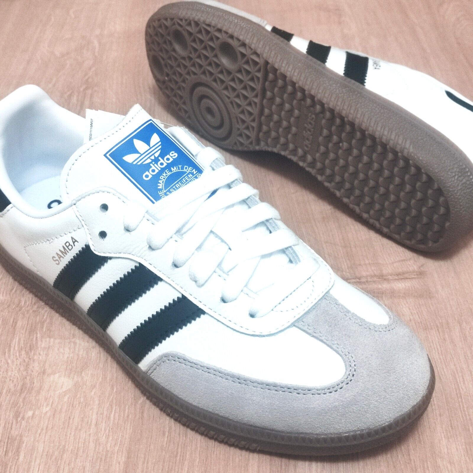 adidas Samba OG Mens Originals Shoes Size - 12 B75806 White | eBay