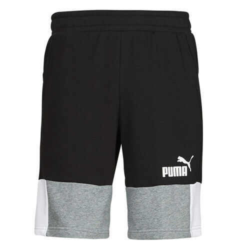 Shorts pantaloncino uomo bermuda Puma nero grigio bianco estivo tasche laterali - Foto 1 di 4