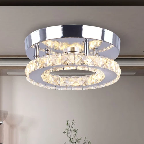 Kristall Deckenlampe LED Deckenleuchte Schlafzimmer Lampe Kronleuchter Lüster DE