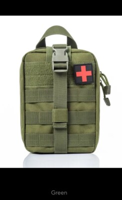 Grüne Erste-Hilfe-Kits medizinische Tasche Notfall zum Wandern