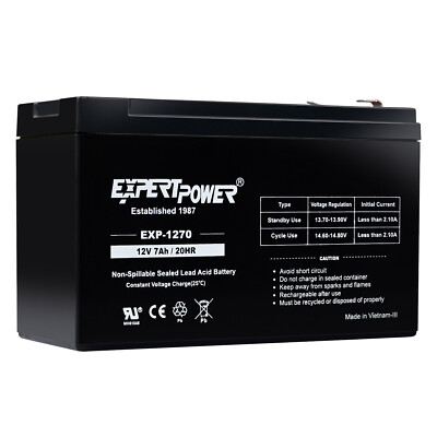 12V 7Ah AGM Lead Acid Rechargable VRLA Battery