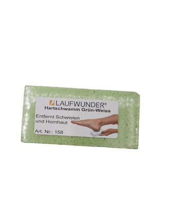 Laufwunder Hartschwamm Grün-Weiss - Hornhaut-Reduktion