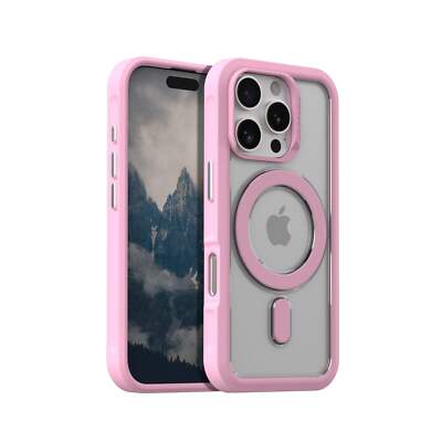 Rokform Limited Edition iPhone 16 Pro PINK Slim Magnetic Case Aluminum Buttons