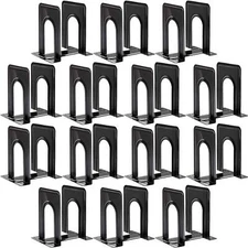 HappyHapi Book Ends Bookends for Shelves 28pcs Metal Bookends Book Ends for H...