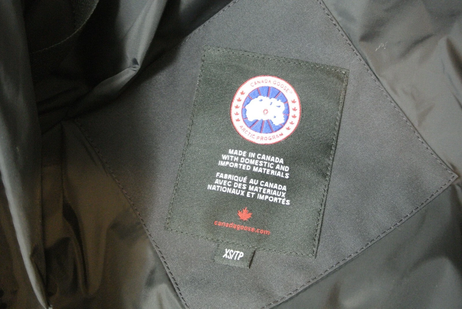 NUOVO Canada Goose Parka Donna Lorette 2090L Heritage in Navy Marine XS #DC153