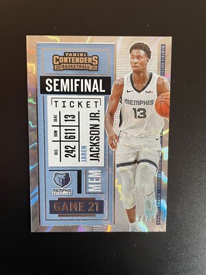 20-21 Panini Contenders Jaren Jackson Jr Semifinal Ticket  /99
