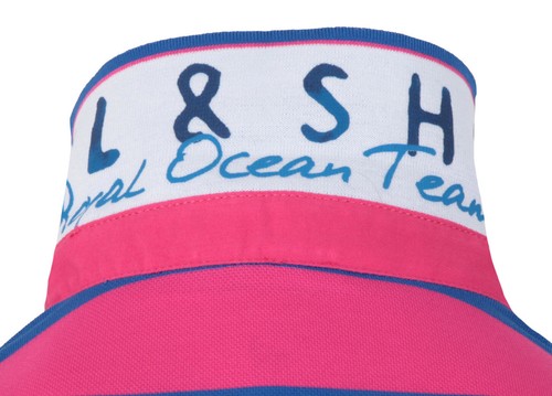 PAUL & SHARK YACHTING Herren Poloshirt Polo Hemd Shirt Gr. L Blau Rosa Gestreift - Bild 7 von 9