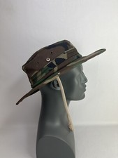 USA Safari 100 Cotton Bucket Hat String Fishing Camping Boonie Sun Brim
