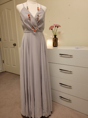 Cassidy Flowy Maxi Dress small grey new with tags | eBay Cassidy Flowy Maxi Dress small grey new with tags | eBay