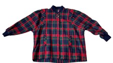 Vintage Avoca Wool Coat Jacket Irish 100% Wool Check Plaid Size Ladies Xl Size22