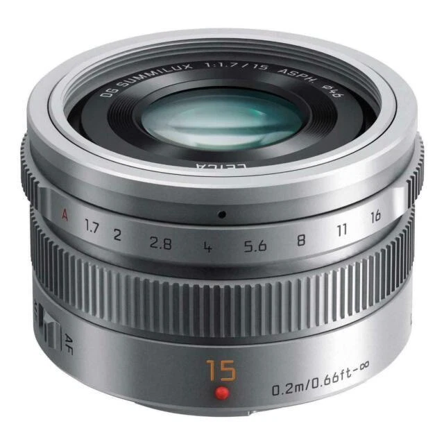 Panasonic Lumix G Leica DF Summilux 15 mm, F1.7 ASPH Objectif pour Micro Four Thirds