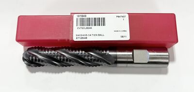 ProCut 3/4'' Cobalt Ball Nose Roughing End Mill 4 Flute TiCN Coated