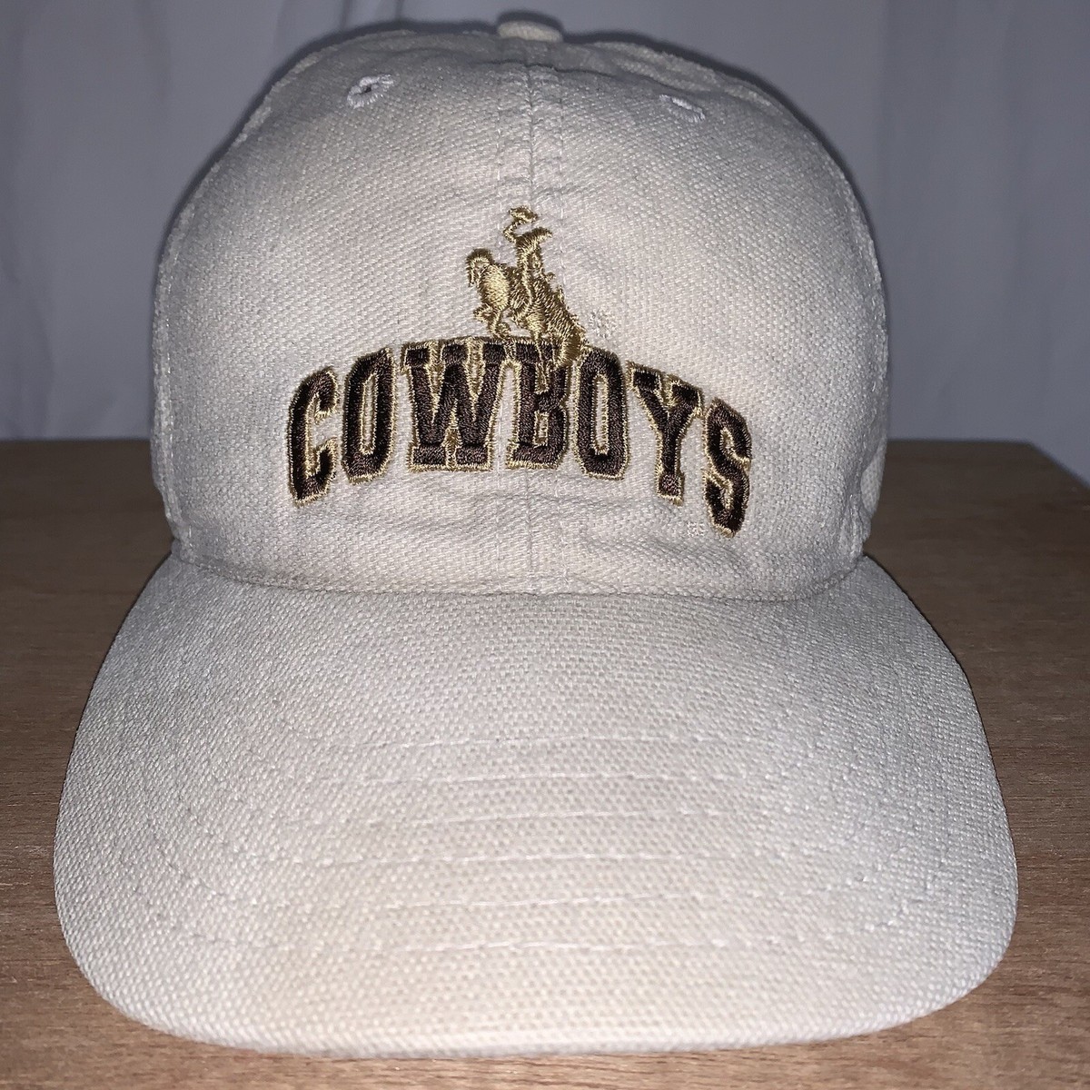 University of Wyoming Cowboys strap-back dad hat. Made In