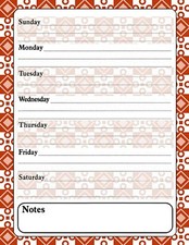 Magnetic Dry Erase Calendar - White Board Planner - 3/09