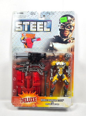 1997 Steel Mobile Barrier Figure Rapid-Fire Assault Sled Kenner Shaquille O'Neal
