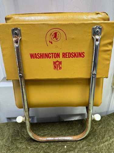 WASHINGTON REDSKINS VINTAGE SINGLE BAR STADIUM FOLDING CHAIR SEAT EXTREMELY RARE