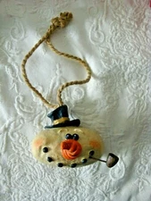 Large Snowman Head Christmas Tree Ornament Decoration