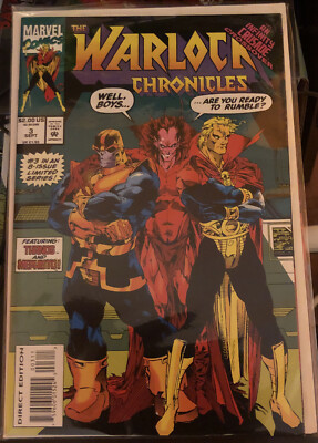 Warlock Chronicles #3 Marvel Comics 1993 'Thanos & Mephisto Cover'