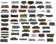 Magic The Gathering Set Binder Sticker "Side of Binder" (3.5" or less)