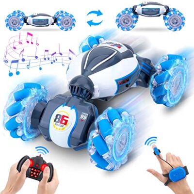 RC coche 4WD con control remoto manual luces Música para