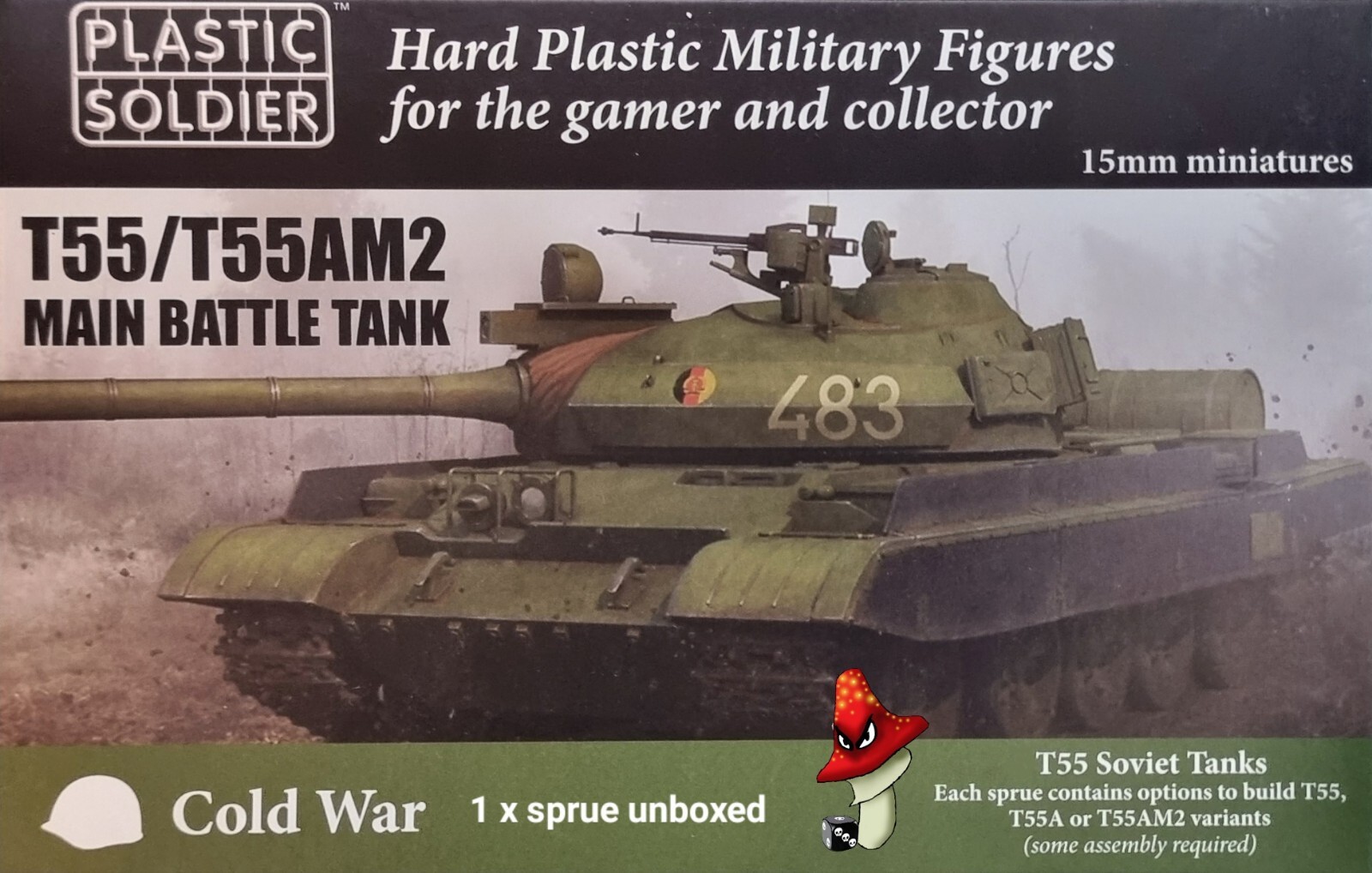 Plastic Soldier Company 15mm Soviet T55/T55AM2 Main Battle Tank 1 x Sprue