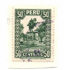 Peru Scott 315 50c 1932-34 Constitutional Government Used Stamp Lightly Hinged