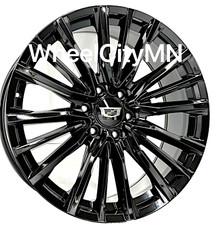 24 Gloss Black 4883 Replica Oe Wheels Fits 2022 Cadillac Escalade V 6x5.5