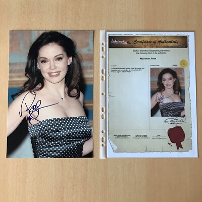 Rose Mcgowan Autogramm Autograph Scream Ghostface Charmed Tarantino Death Proof